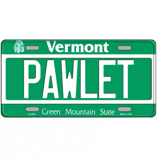 Pawlet Vermont Metal Sign
