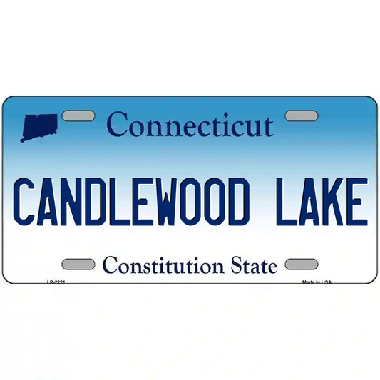 Candlewood Lake Connecticut Metal Sign