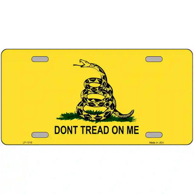 Don't Tread on Me Flag Metal Sign