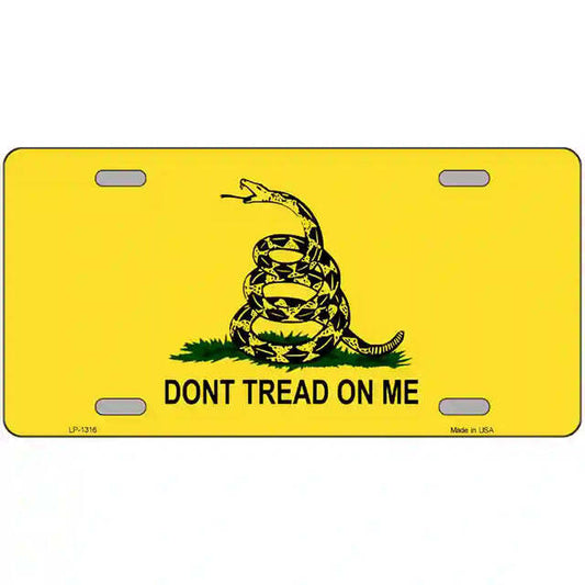 Don't Tread on Me Flag Metal Sign