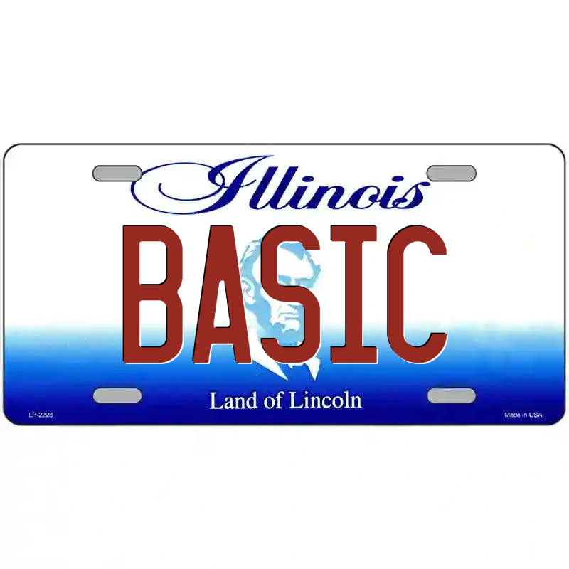 Basic Illinois Metal Sign