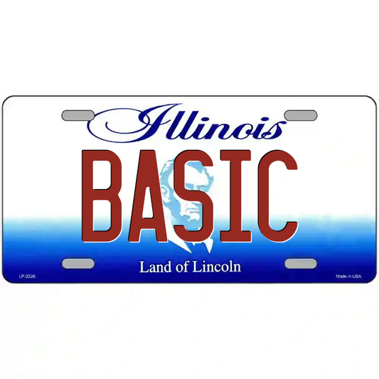 Basic Illinois Metal Sign