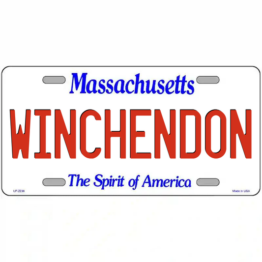 Winchendon Massachusetts Metal Sign