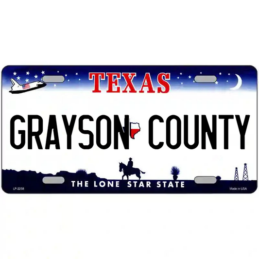 Grayson County Texas Metal Sign