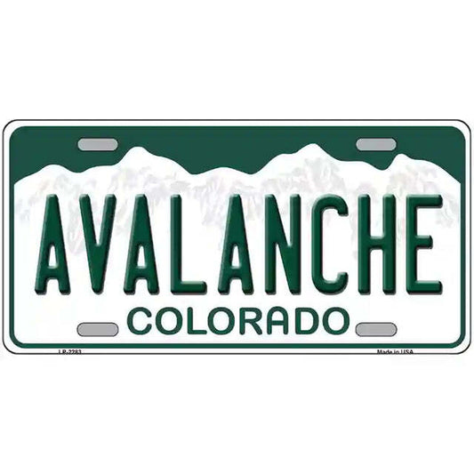 Avalanche Colorado Metal Sign