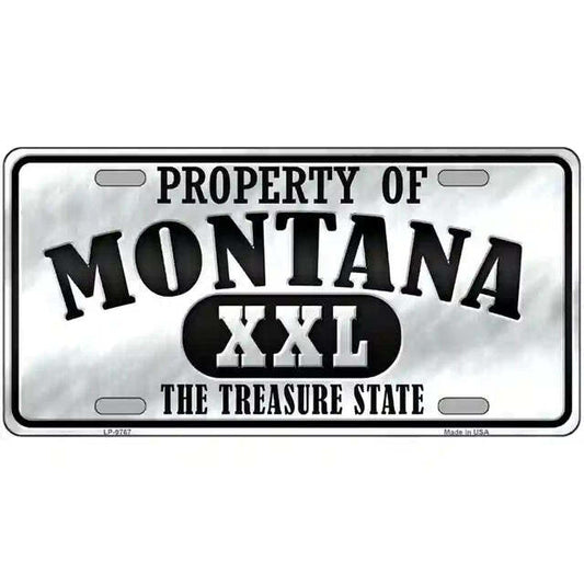 Property of Montana The Treasure State Montana Metal Sign