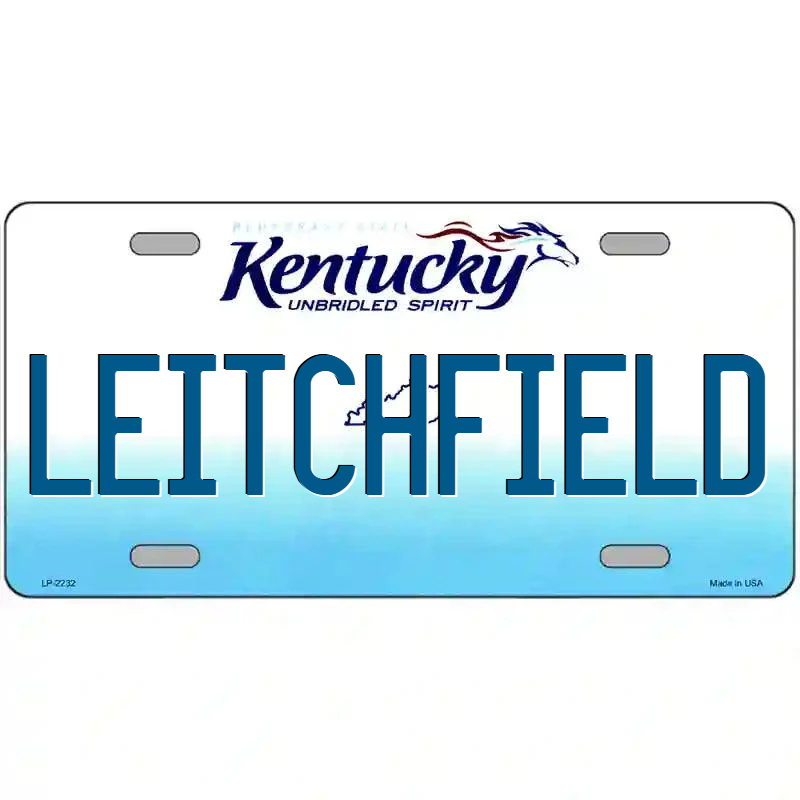 Leitchfield Kentucky Metal Sign