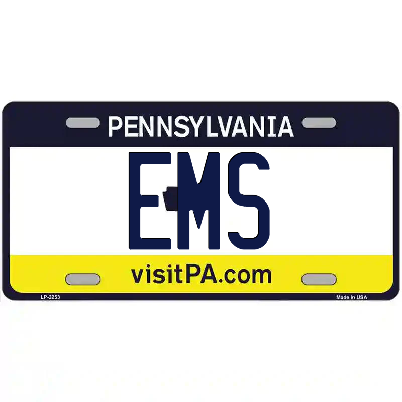 EMS Pennsylvania Metal Sign