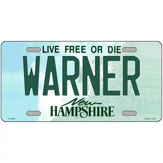 Warner New Hampshire Metal Sign