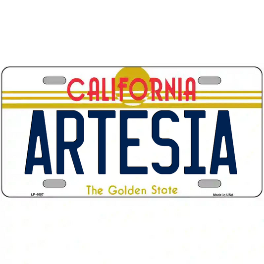 Artesia California Metal Sign