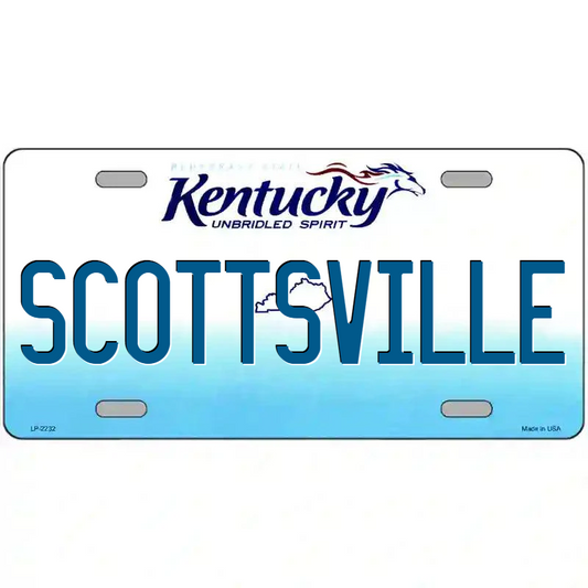 Scottsville Kentucky Metal Sign