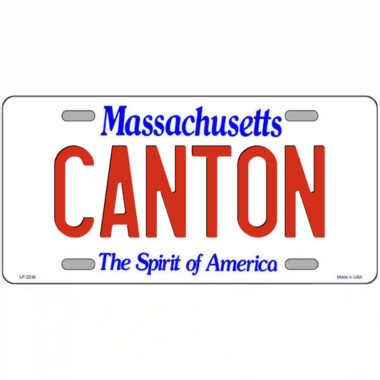 Canton Massachusetts Metal Sign
