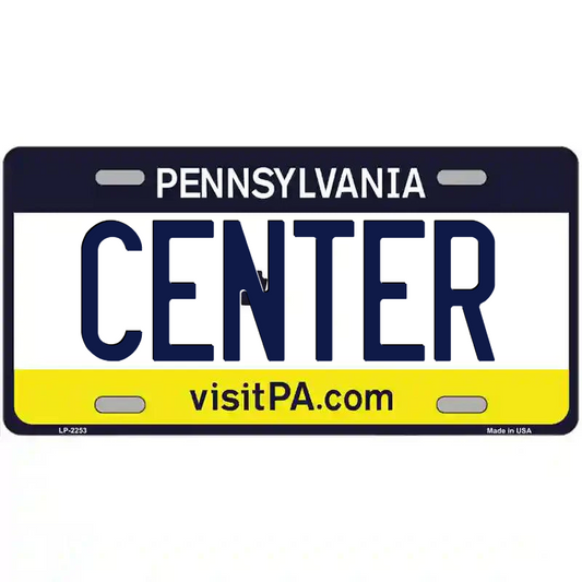 Center Pennsylvania Metal Sign