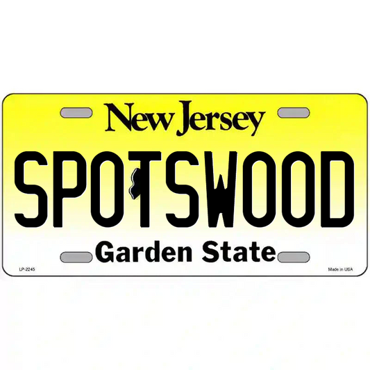 Spotswood New Jersey Metal Sign