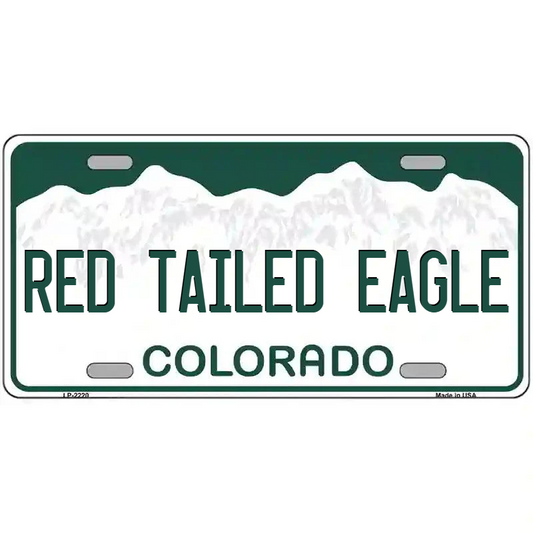 Red-Tailed Eagle Colorado Metal Sign