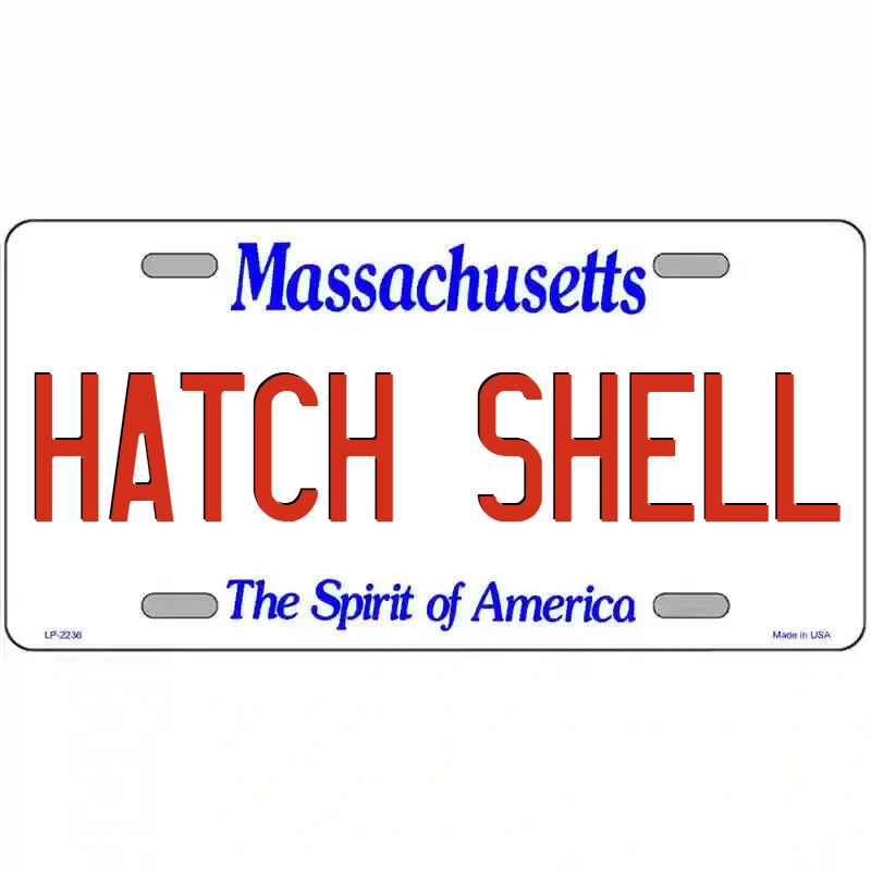Hatch Shell Massachusetts Metal Sign