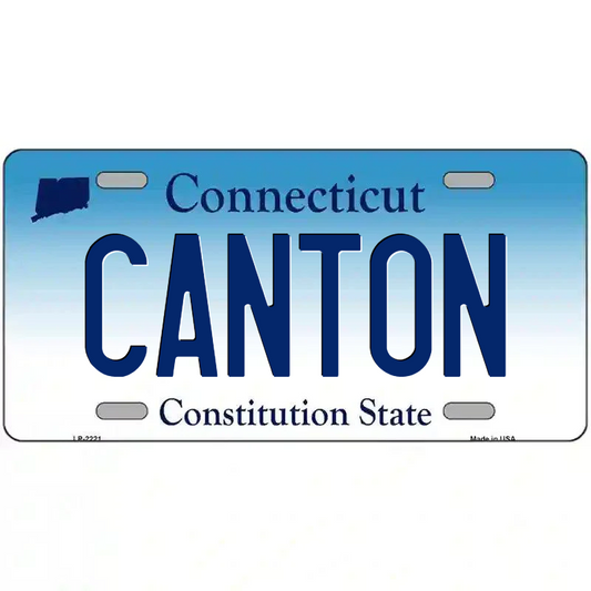 Canton Connecticut Metal Sign