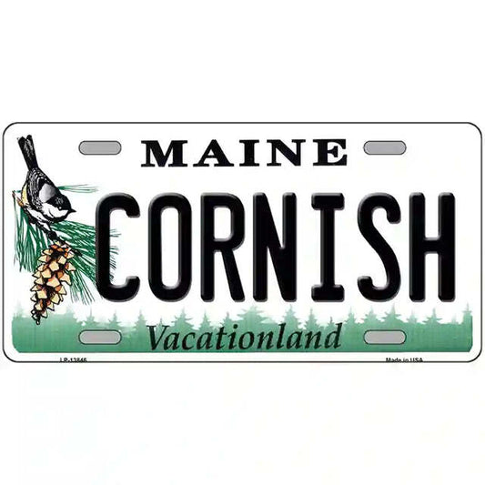 Cornish Maine Metal Sign