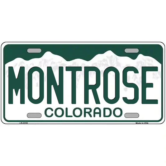 Montrose Colorado Metal Sign