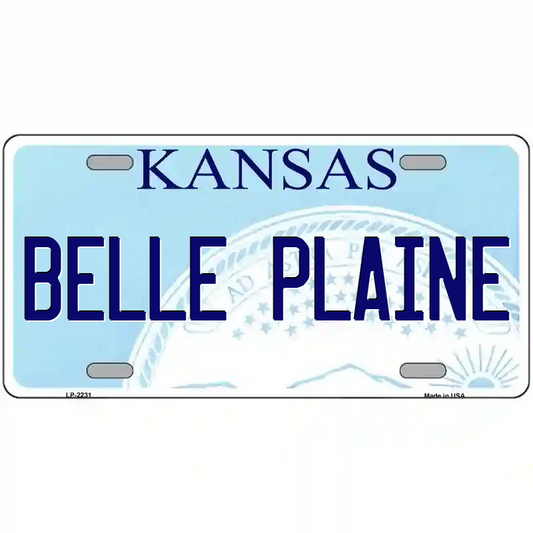 Belle Plain Kansas Metal Sign