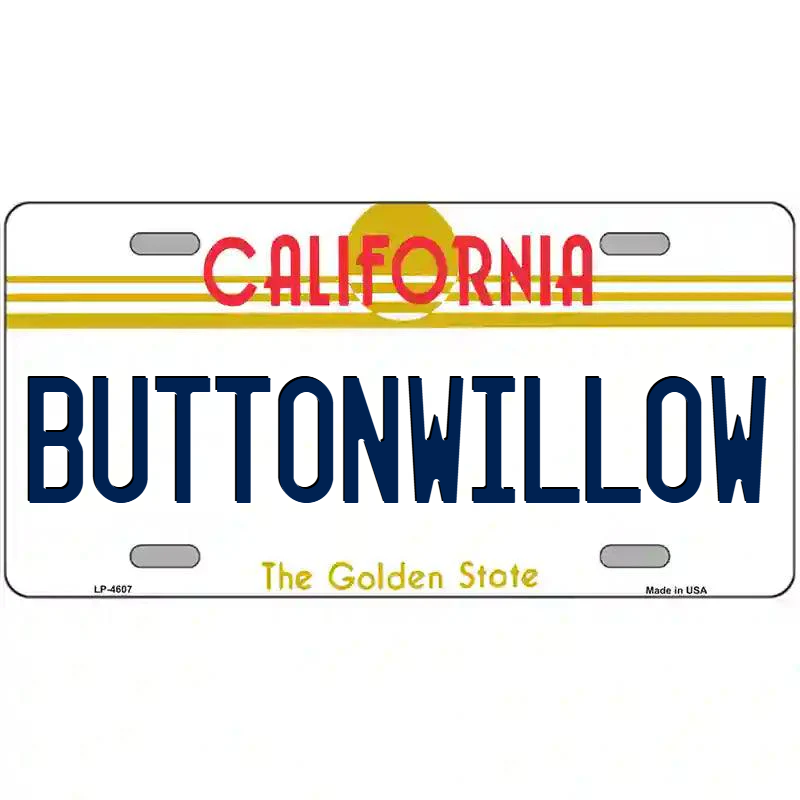 Buttonwillow California Metal Sign