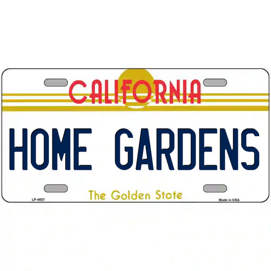 Home Gardens California Metal Sign