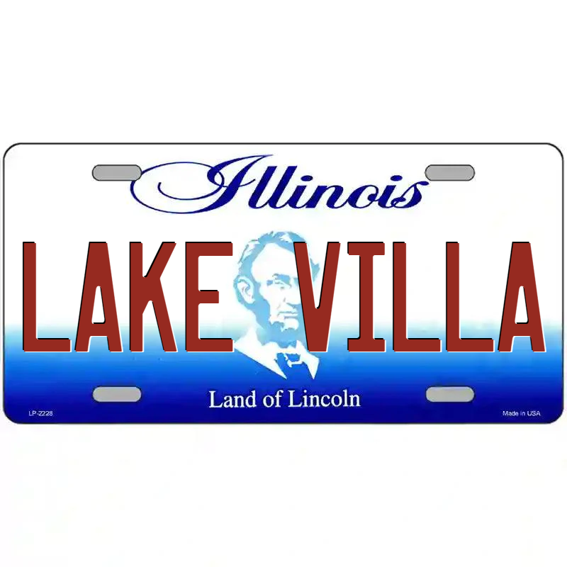 Lake Villa Illinois Metal Sign