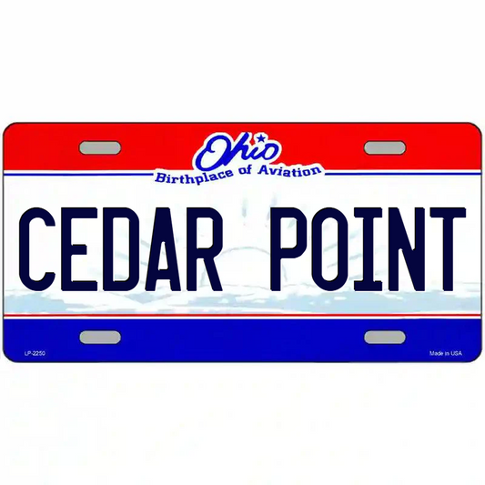 Cedar Point Ohio Metal Sign