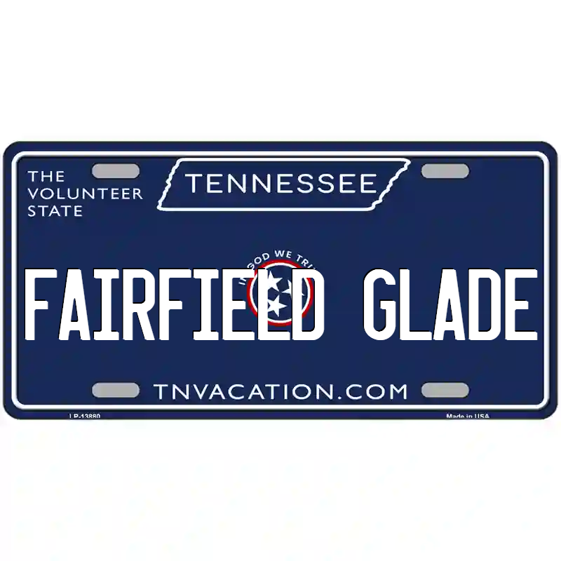 Fairfield Glade Tennessee Blue Metal Sign
