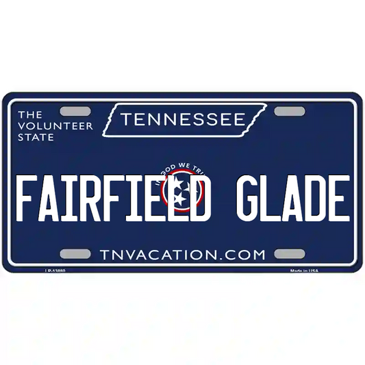 Fairfield Glade Tennessee Blue Metal Sign