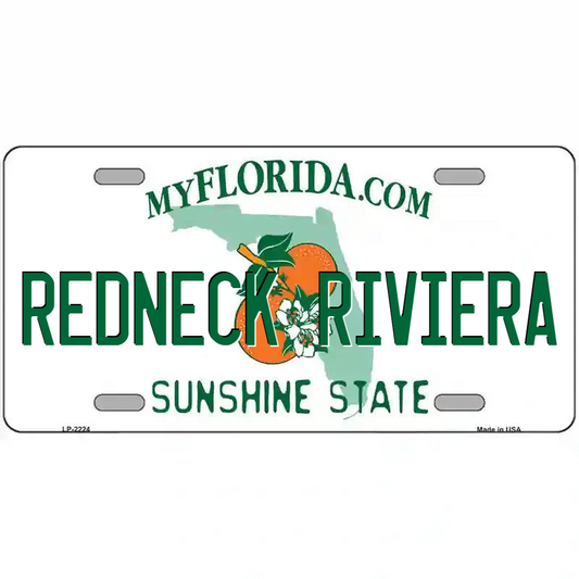 Redneck Riviera Florida Metal Sign