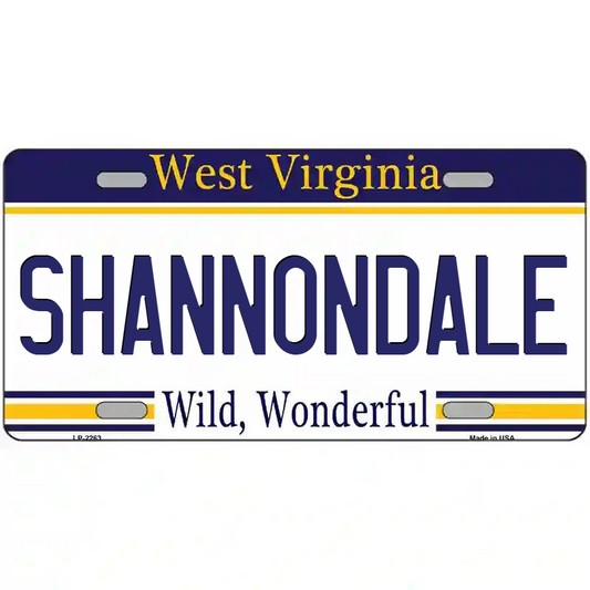 Shannondale West Virginia Metal Sign