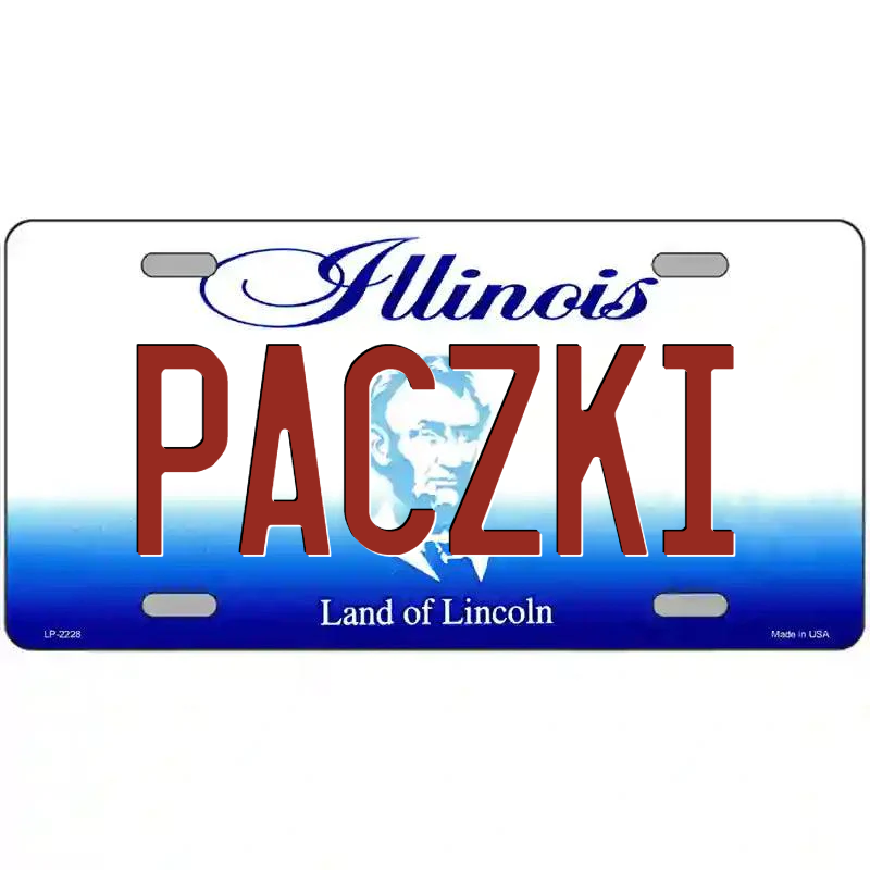 Paczki Illinois Metal Sign