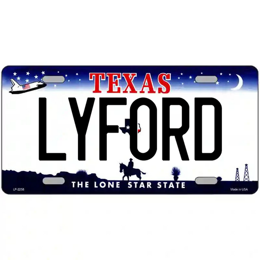 Lyford Texas Metal Sign