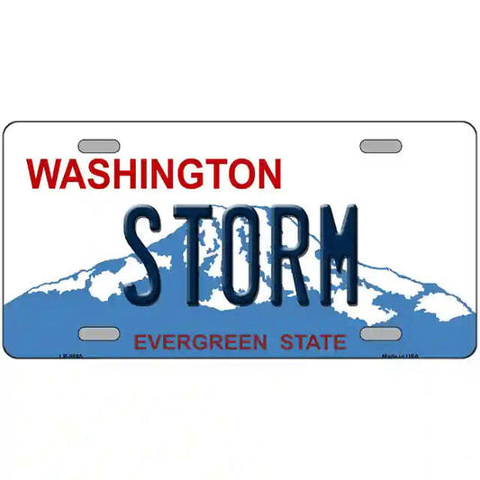 Storm Washington Metal Sign