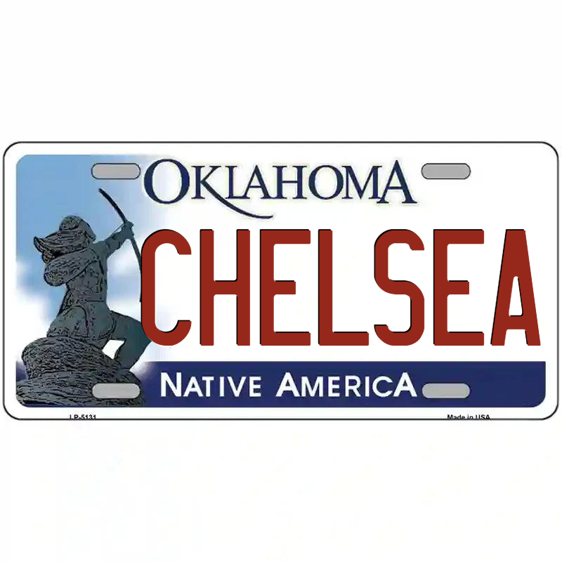 Chelsea Oklahoma Metal Sign