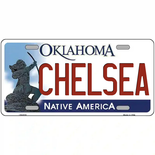 Chelsea Oklahoma Metal Sign