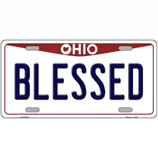 Blessed Ohio Metal Sign