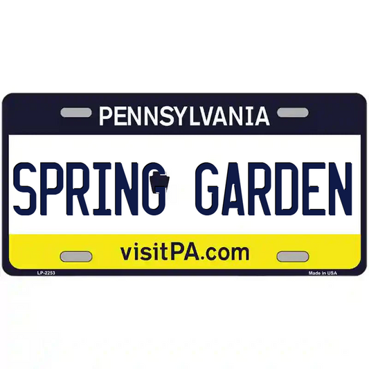 Spring Garden Pennsylvania Metal Sign