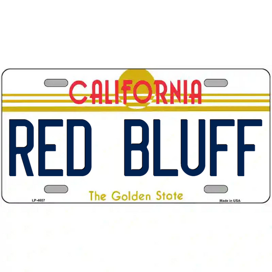 Red Bluff California Metal Sign