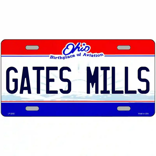 Gates Mills Ohio Metal Sign