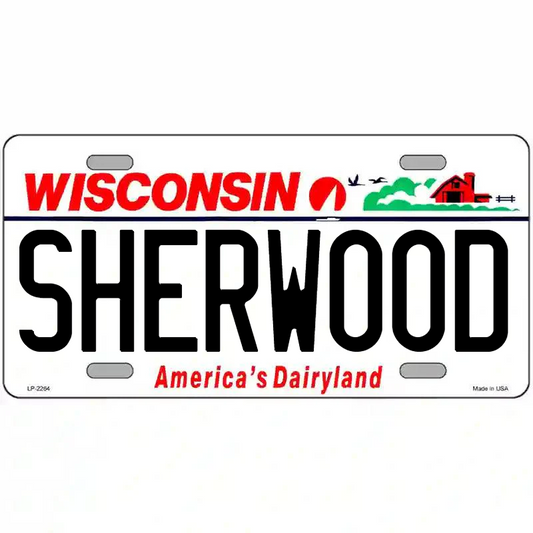 Sherwood Wisconsin Metal Sign