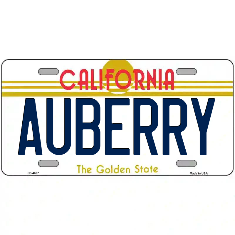 Auberry California Metal Sign