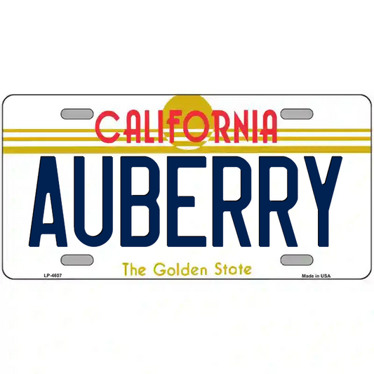 Auberry California Metal Sign