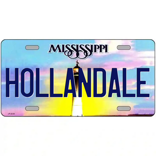 Hollandale Mississippi Metal Sign
