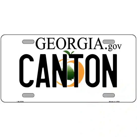 Canton Georgia Metal Sign
