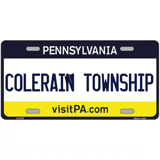 Colerain Township Pennsylvania Metal Sign