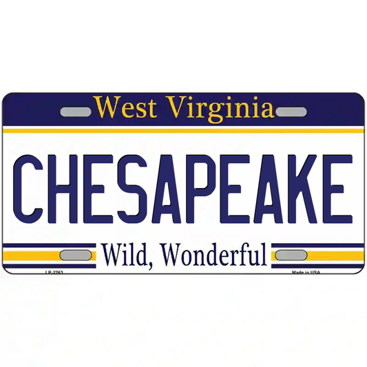 Chesapeake West Virginia Metal Sign