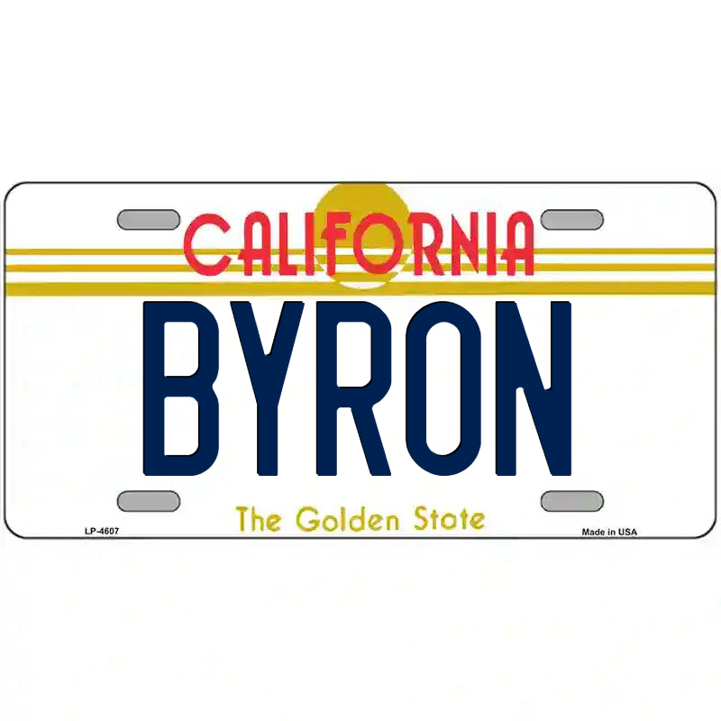 Byron California Metal Sign