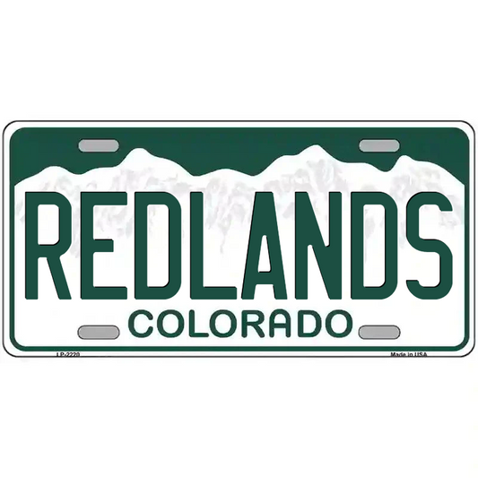 Redlands Colorado Metal Sign